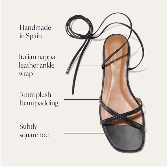 Margaux Wrap Sandals in Black - Picture 2 of 4